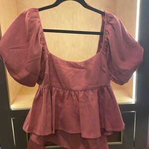 Francesca’s- Blouse that ties in a bow in the back
